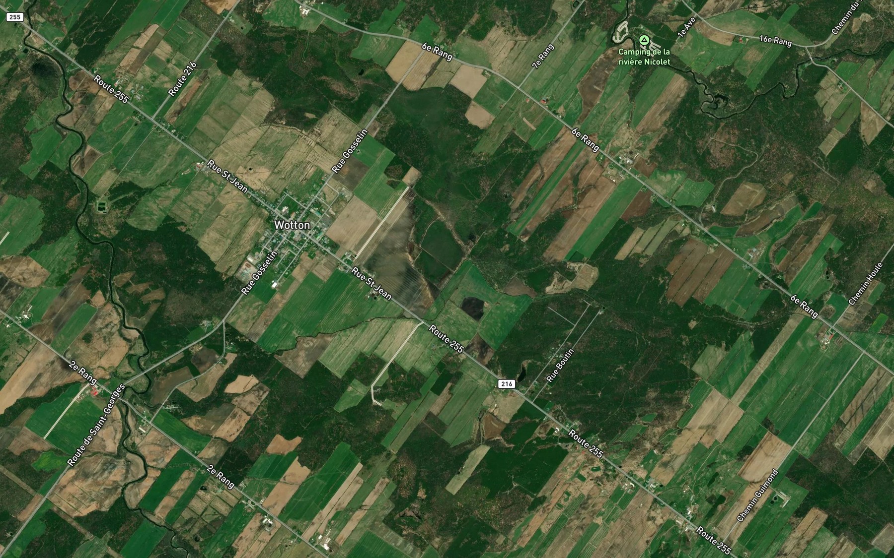 Satellite map of the Branche Chartier