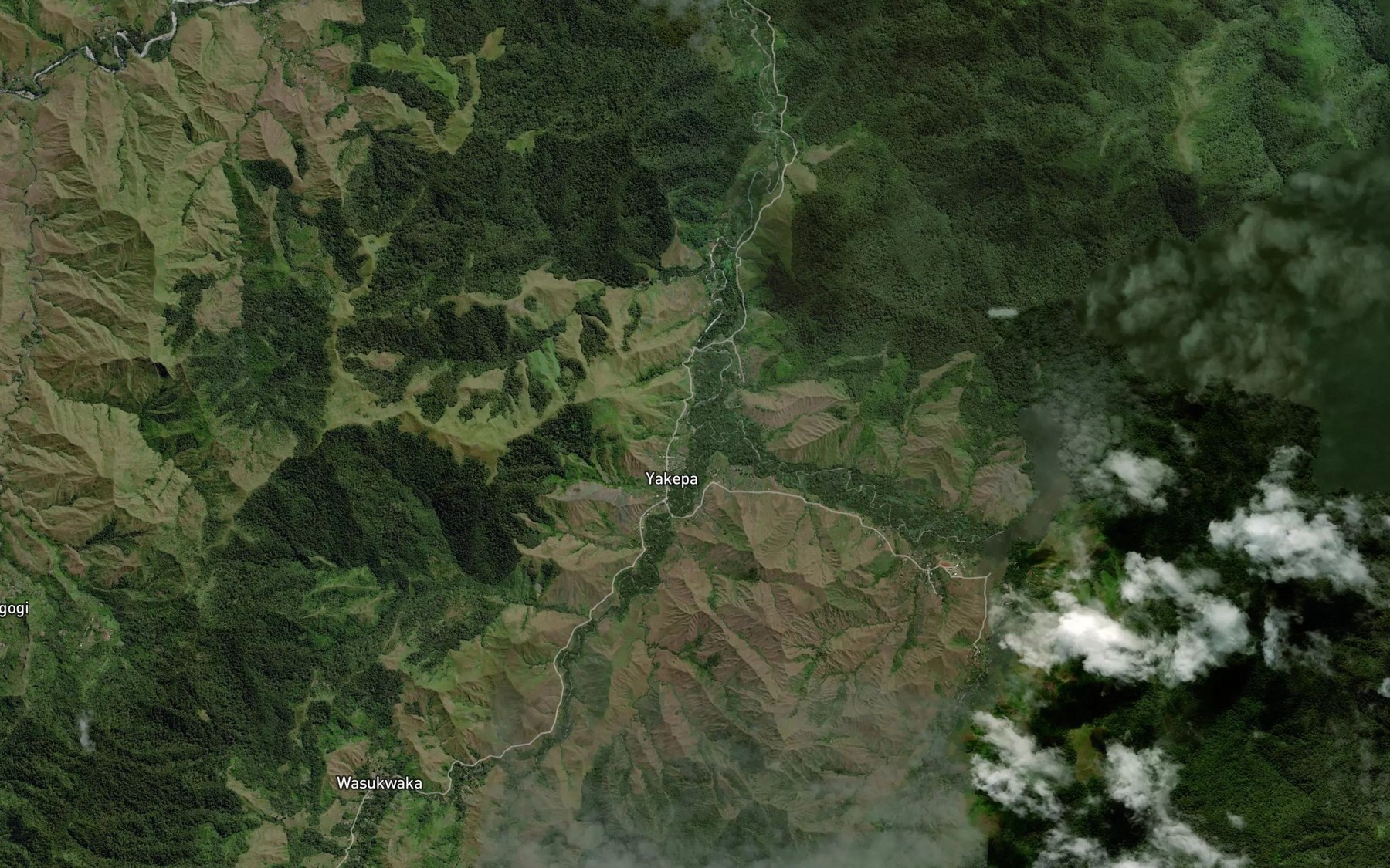 Satellite map of the Epinati Creek