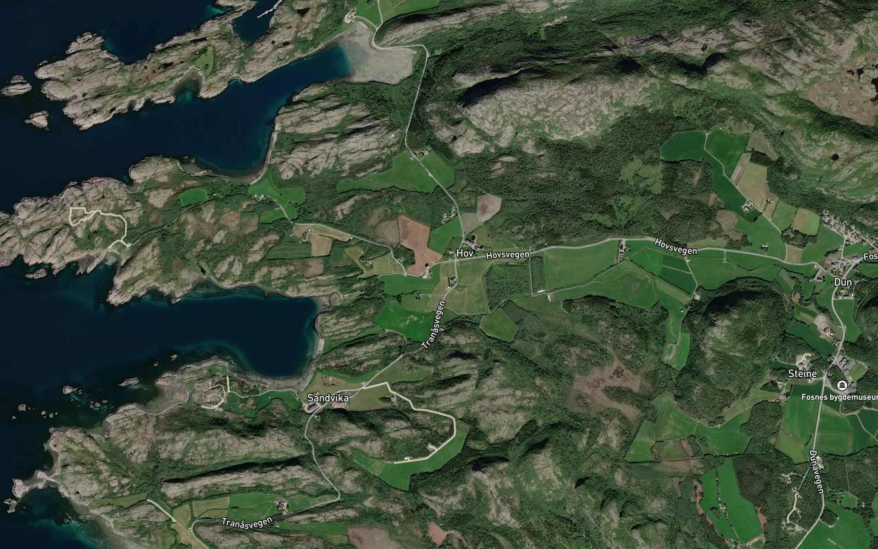 Satellite map of the Lunddalsbekken