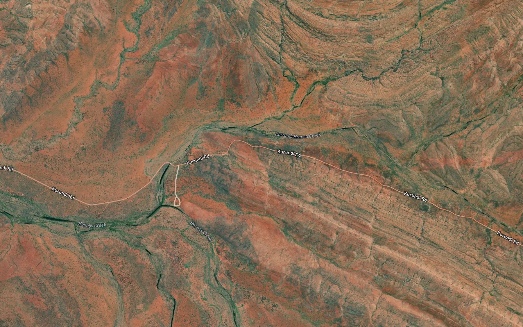 Satellite map of the Divide Creek