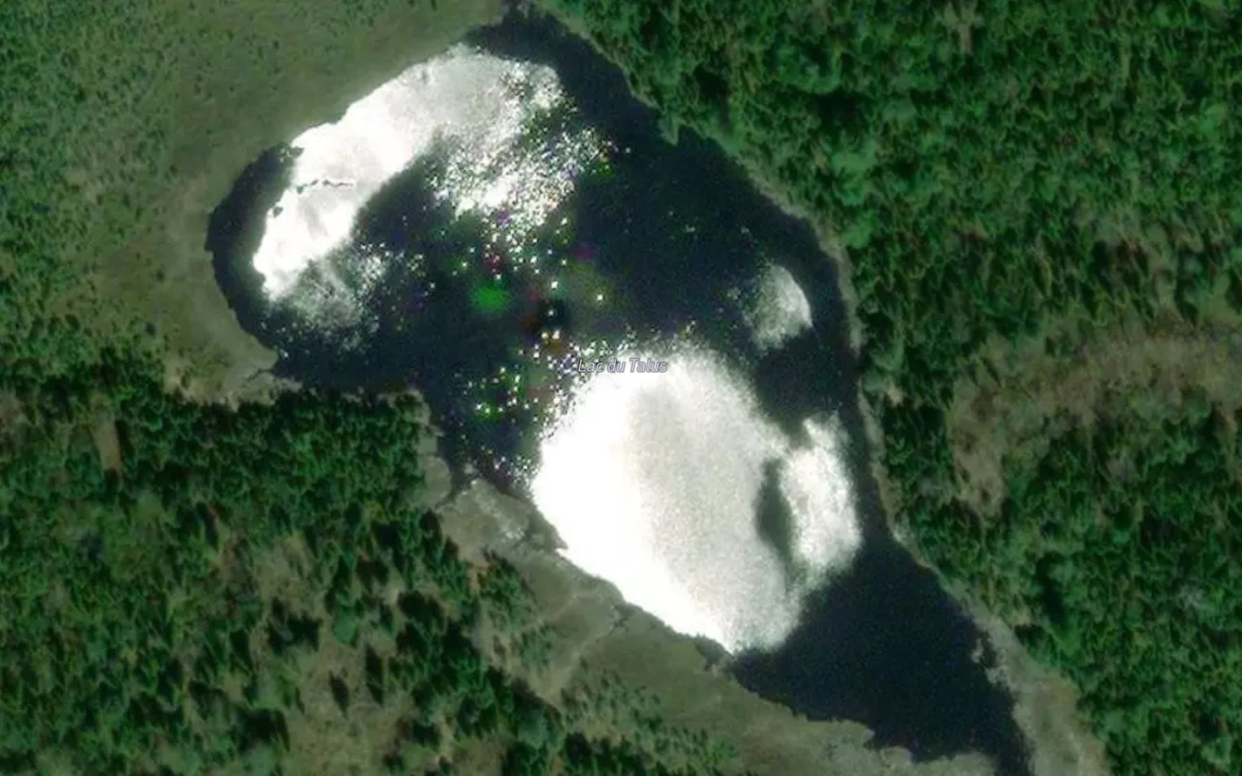 Satellite map of the Lac du Talus