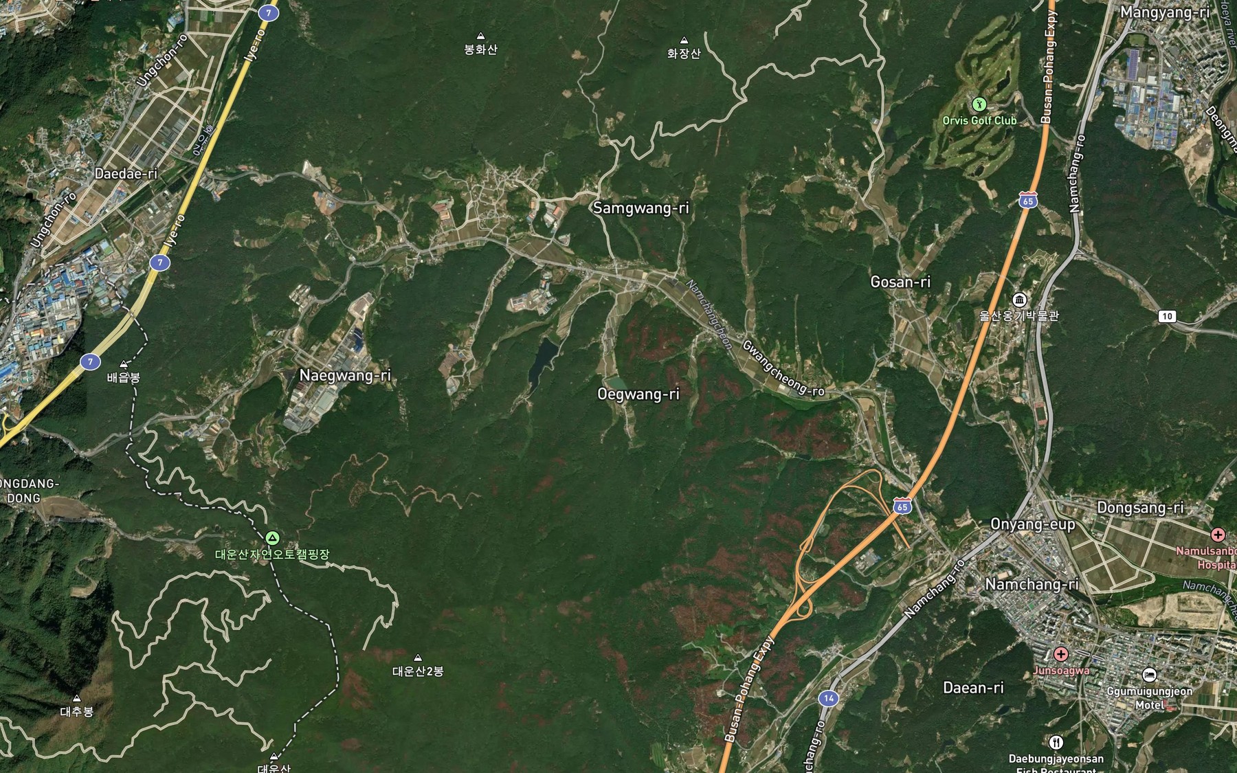 Satellite map of the Gyodonggokjeosuji