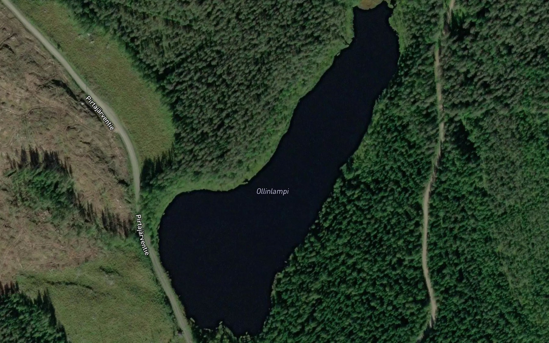 Satellite map of the Ollinlampi