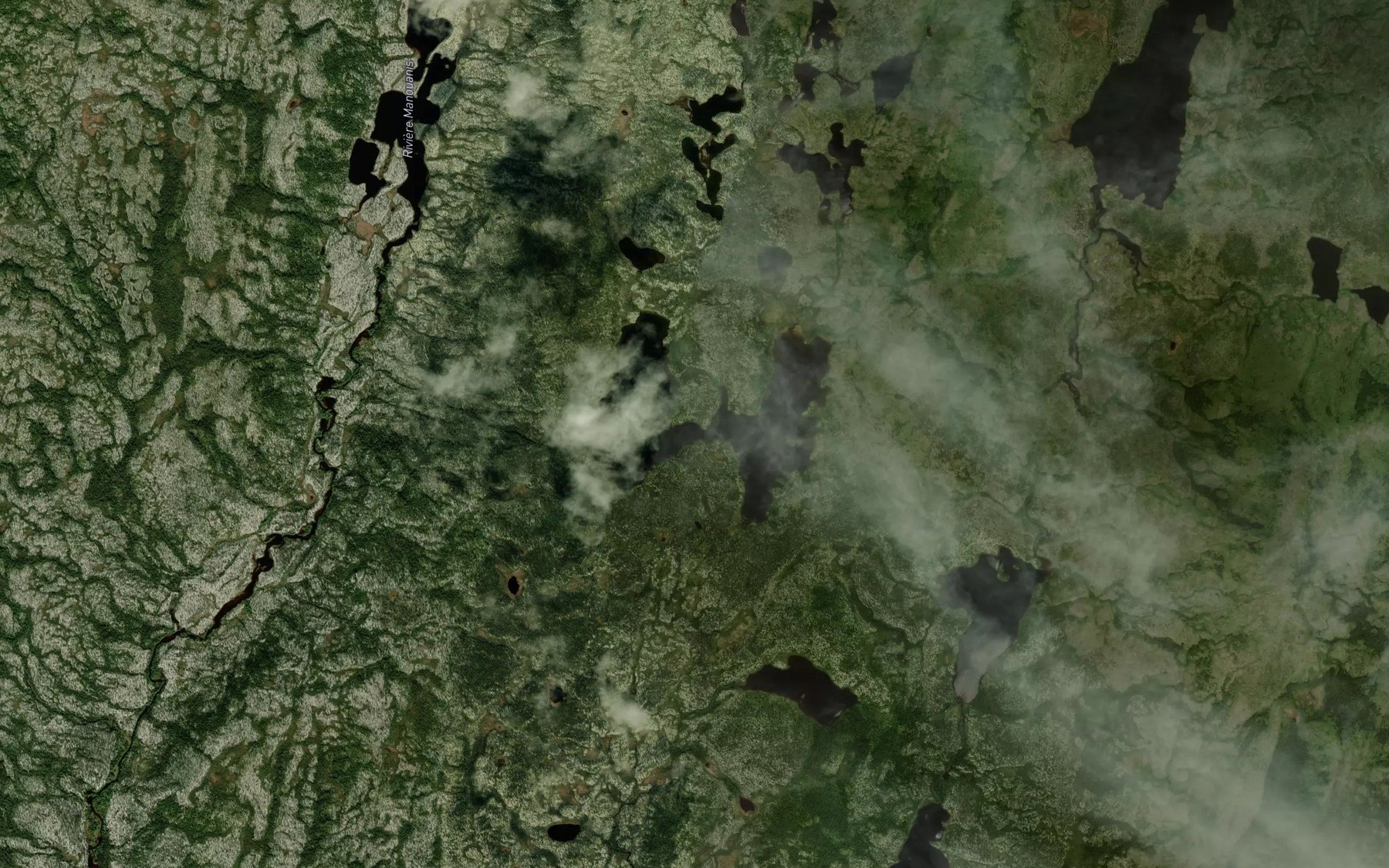 Satellite map of the Lac Henri