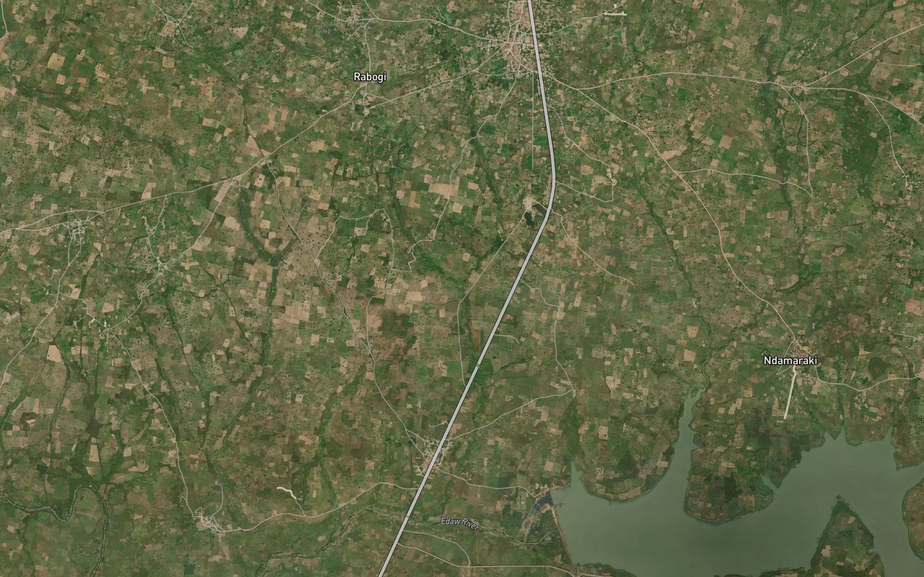 Satellite map of the River Babnzaure