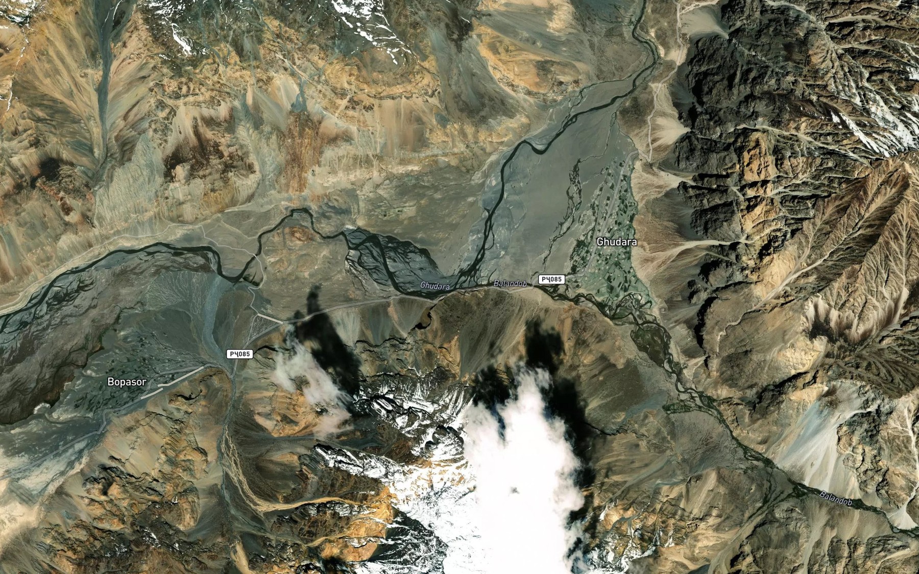 Satellite map of the Tanimas