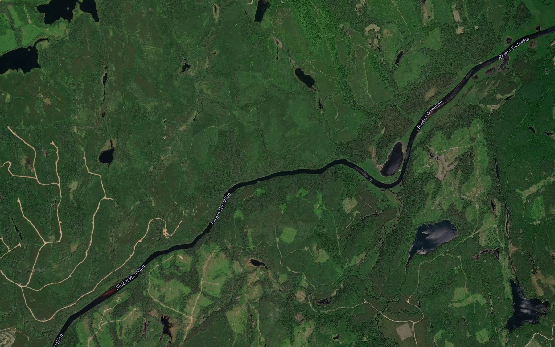 Satellite map of the Rapides Loken