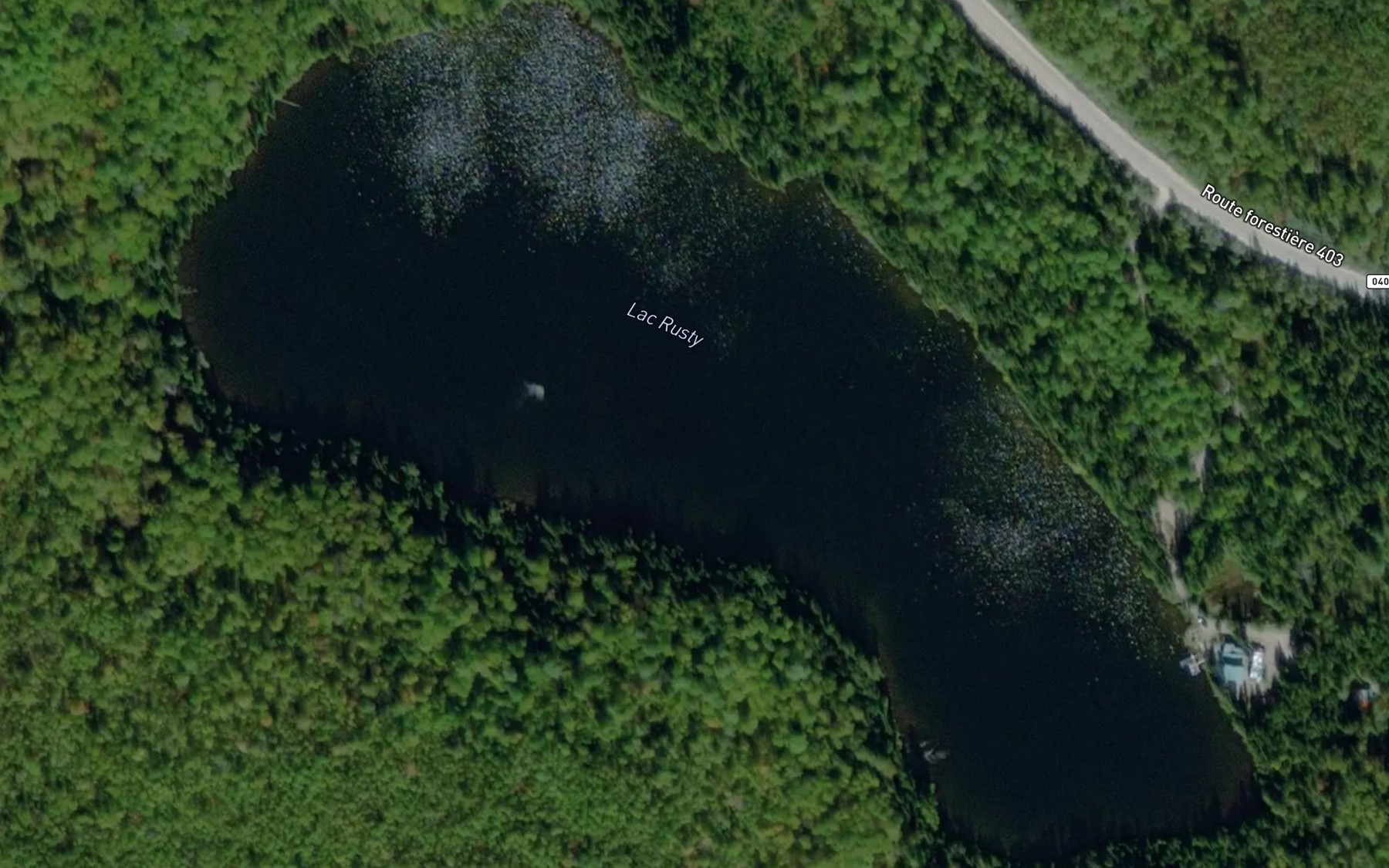 Satellite map of the Lac Rusty