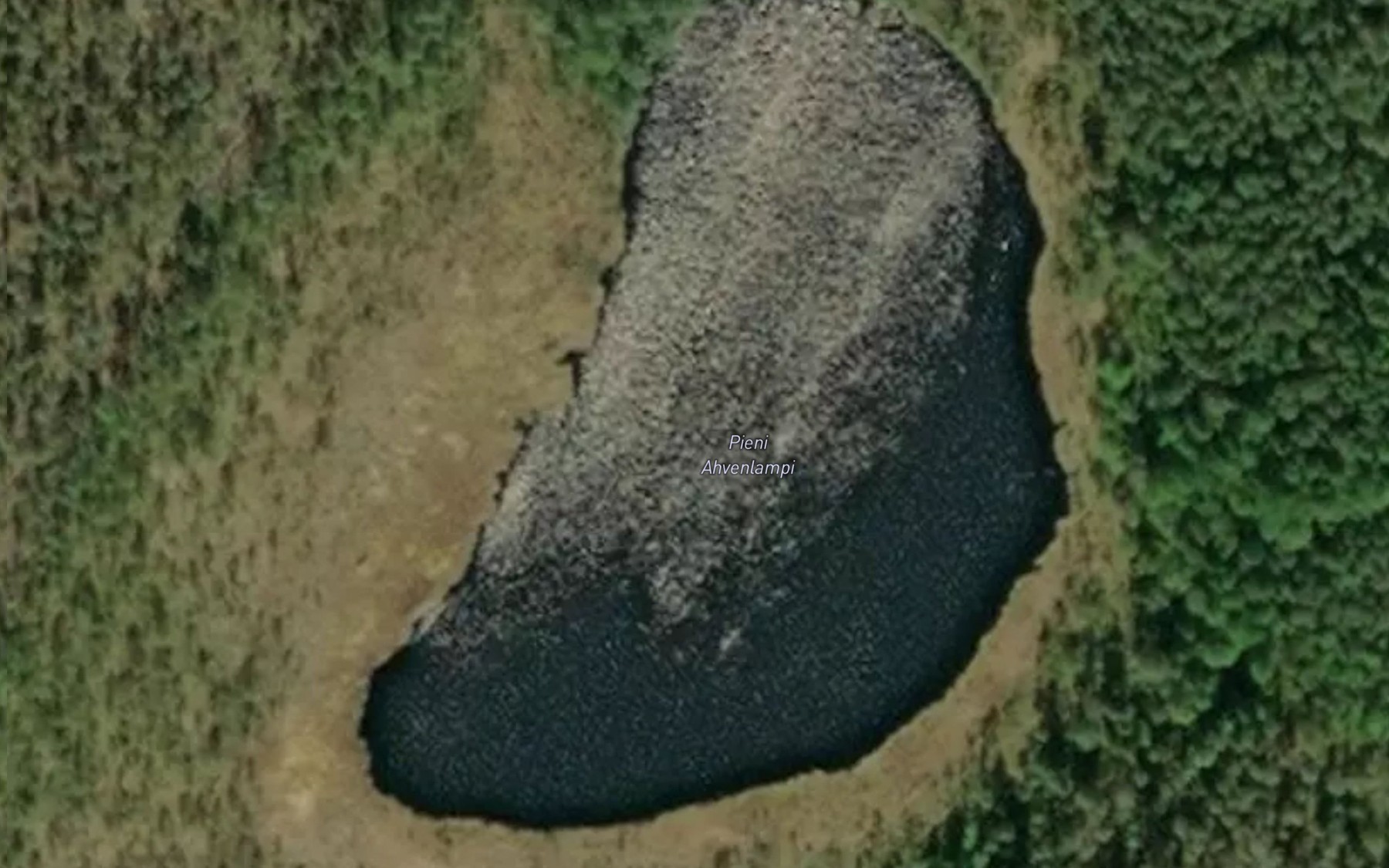 Satellite map of the Pieni Ahvenlampi