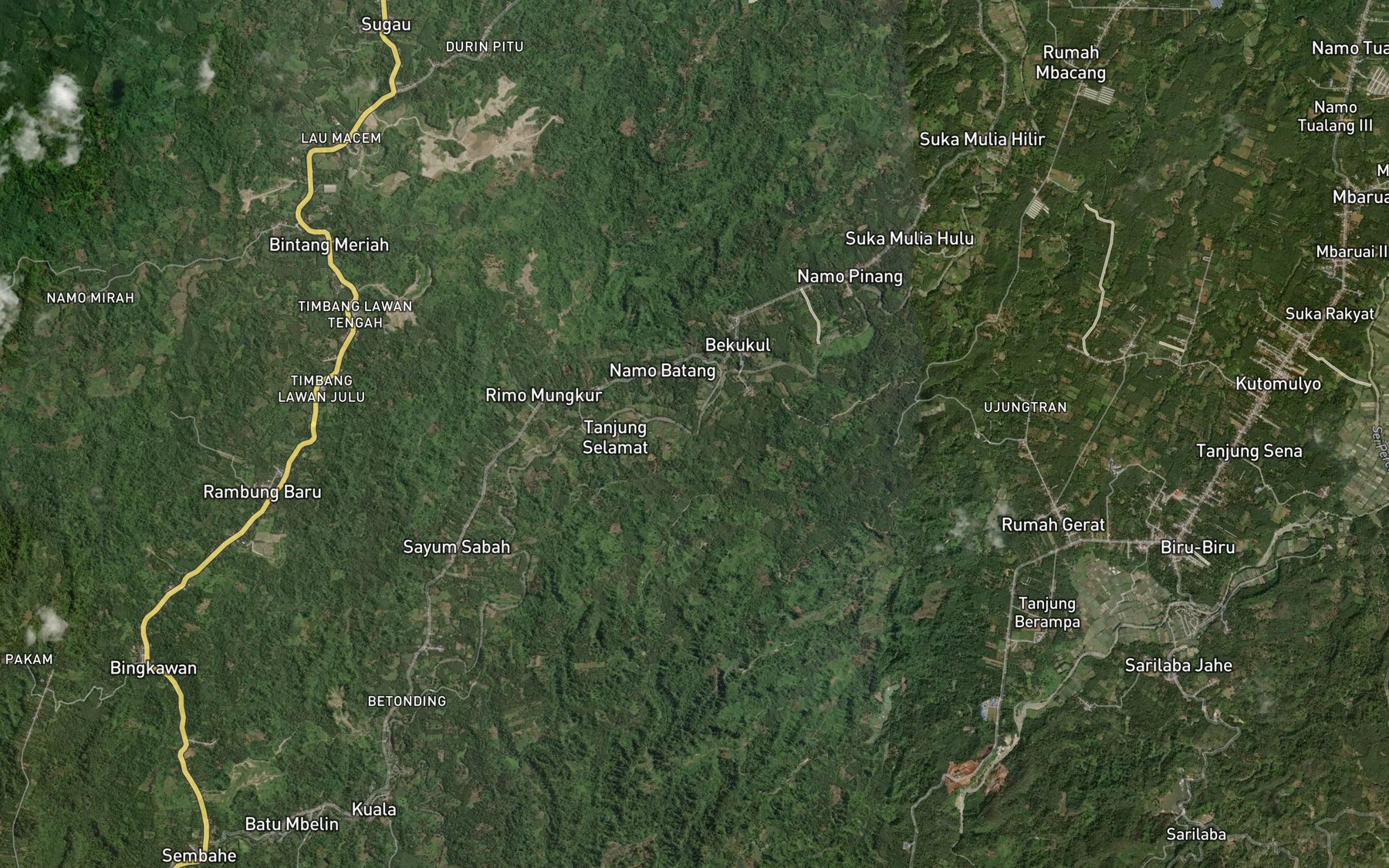 Satellite map of the Lau Betimus