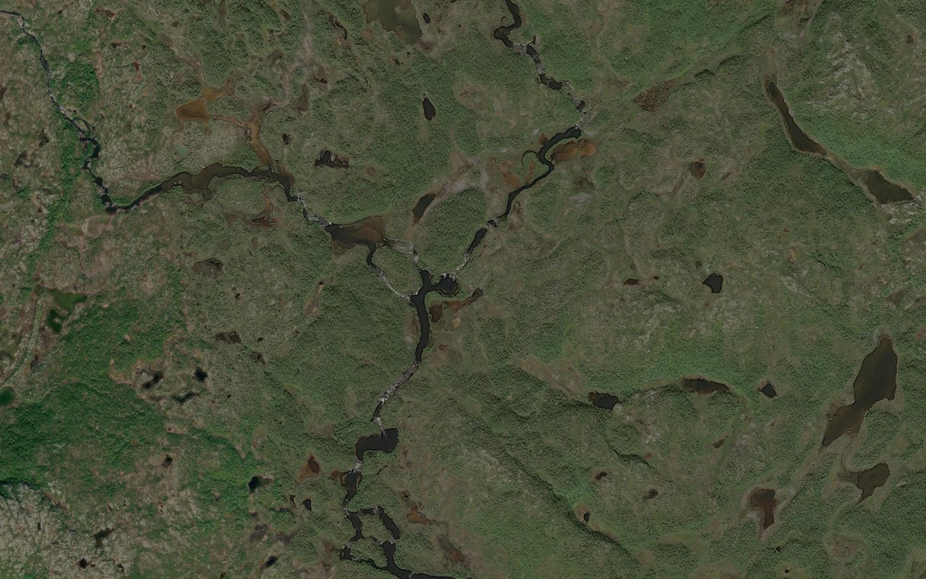 Satellite map of the Forstevasselva