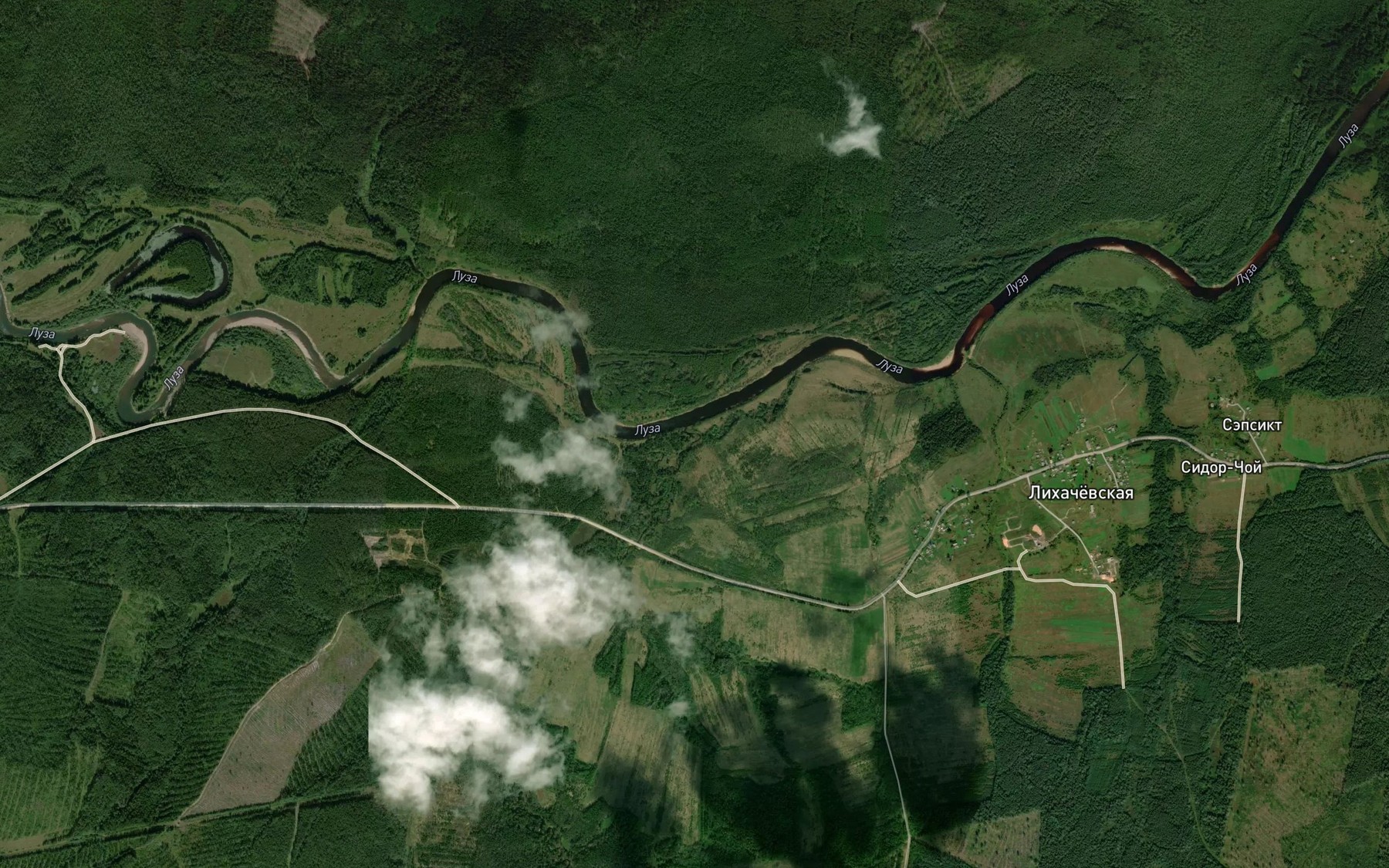 Satellite map of the Vaymos