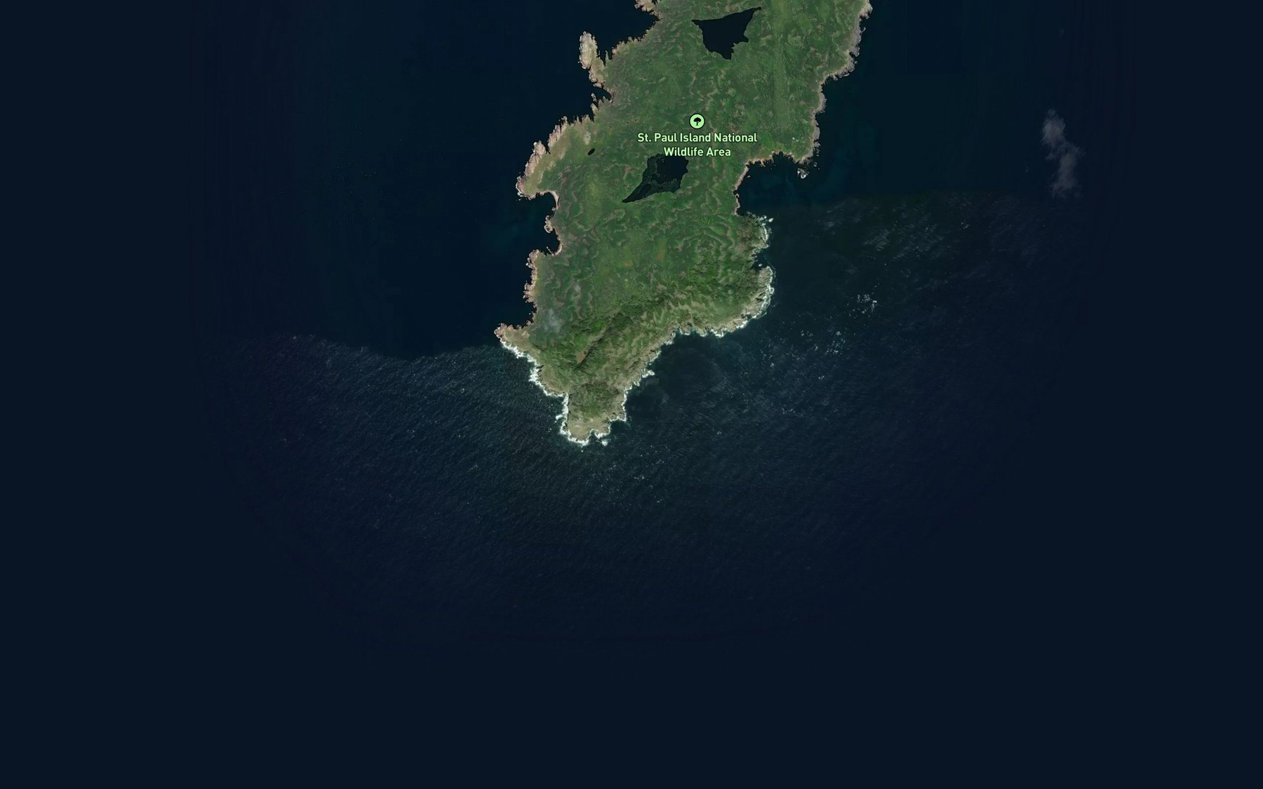 Satellite map of the McLeods Cove